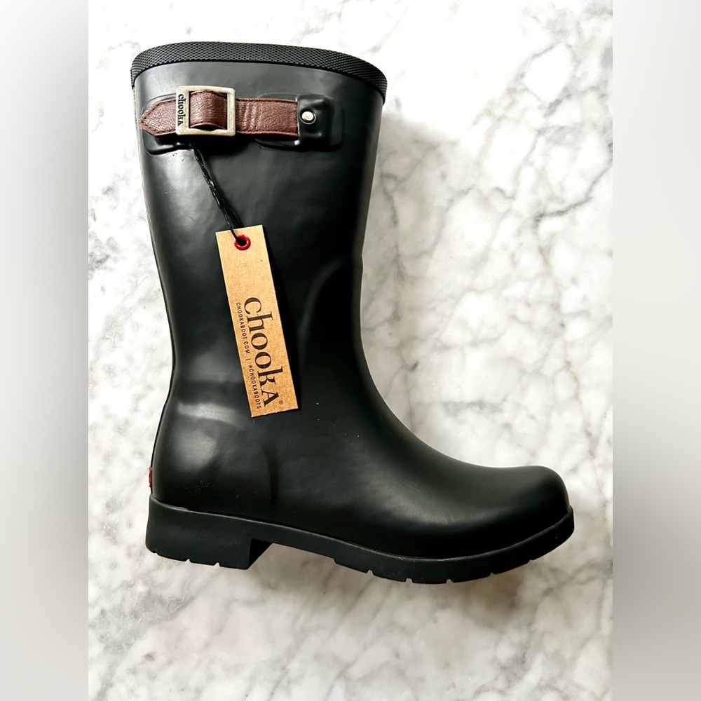 Chooka Mid Calf Rain Boot, Wellie, Size 6